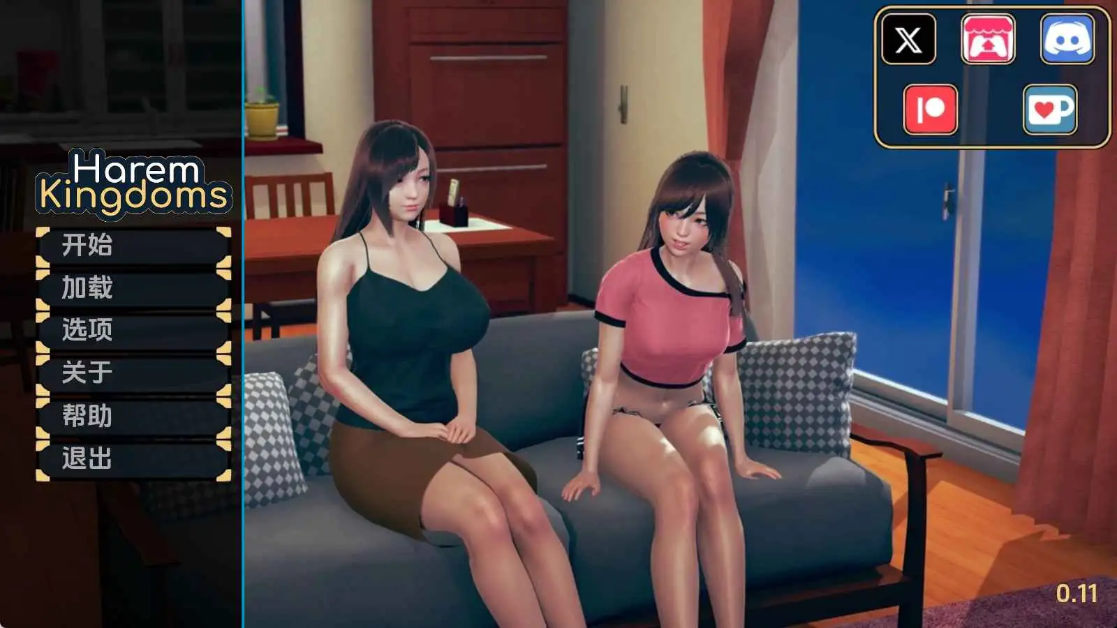 【双端】【欧美/SLG/沙盒/更新】后宫王国v0.12 AI汉化版【PC+安卓/843M】